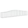 Paniers à gabions arqués 5 pcs 400x50x60/80 cm Fer galvanisé 633392633392