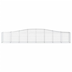Paniers à gabions arqués 5 pcs 400x50x60/80 cm Fer galvanisé 633392633392
