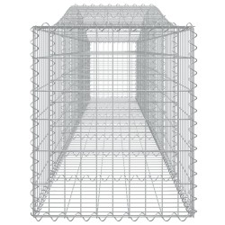 Paniers à gabions arqués 5 pcs 400x50x60/80 cm Fer galvanisé 633392633392