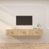 Meubles TV muraux 3 pcs chêne sonoma 80x34,5x40 cm 633407633407