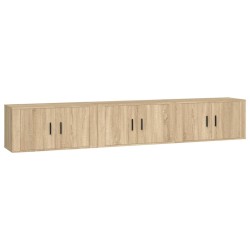 Meubles TV muraux 3 pcs chêne sonoma 80x34,5x40 cm 633407633407