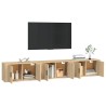 Meubles TV muraux 3 pcs chêne sonoma 80x34,5x40 cm 633407633407