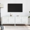 Meubles TV 2 pcs blanc 68x39x50,5 cm acier 633410633410