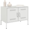 Meubles TV 2 pcs blanc 68x39x50,5 cm acier 633410633410