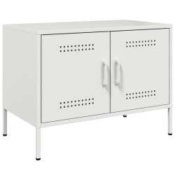 Meubles TV 2 pcs blanc 68x39x50,5 cm acier 633410633410