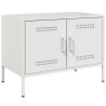 Meubles TV 2 pcs blanc 68x39x50,5 cm acier 633410633410