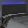 Tête de lit à LED Gris foncé 180x5x118/128 cm Velours 633411633411