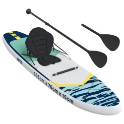 Planche de SUP avec siège 2-en-1 APEX 305 x 76 x 15 cm Bleu 633412633412