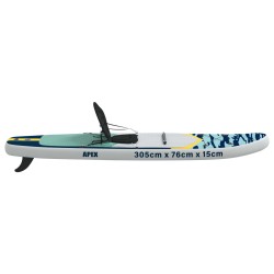 Planche de SUP avec siège 2-en-1 APEX 305 x 76 x 15 cm Bleu 633412633412
