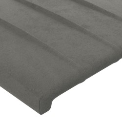 Tête de lit à LED Gris clair 203x16x78/88 cm Velours 633414633414