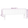 Tête de lit à LED Gris clair 200x5x78/88 cm Velours 633415633415