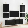 Meubles TV muraux Montage mural 2 pcs Chêne noir 40,5x30x40cm 633421633421