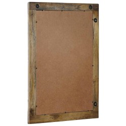 Miroir mural Brun Noyé 70 x 50 cm Bois d'ingénierie et verre 633422633422