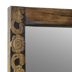 Miroir mural Brun Noyé 70 x 50 cm Bois d'ingénierie et verre 633422633422