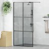 Mur de Douche à L'Italienne Noir 100 x 195 cm verre trempé 633428633428