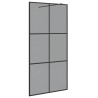 Mur de Douche à L'Italienne Noir 100 x 195 cm verre trempé 633428633428