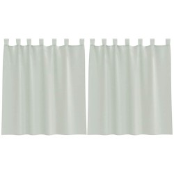 Voilages à œillets 2 pcs gris clair 140 x 140 cm 633429633429