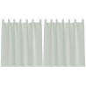 Voilages à œillets 2 pcs gris clair 140 x 140 cm 633429633429