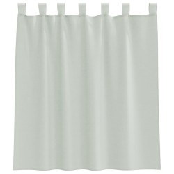 Voilages à œillets 2 pcs gris clair 140 x 140 cm 633429633429