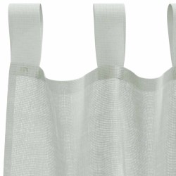 Voilages à œillets 2 pcs gris clair 140 x 140 cm 633429633429