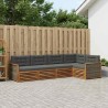 Ensemble de canapés d'extérieur 5 pcs Naturel et Anthracite 633431633431