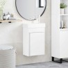 Meuble de salle de bain avec robinet Blanc 40,5 x 22,5 x 62 cm 633435633435
