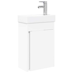 Meuble de salle de bain avec robinet Blanc 40,5 x 22,5 x 62 cm 633435633435