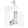 Meuble de salle de bain avec robinet Blanc 40,5 x 22,5 x 62 cm 633435633435