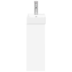 Meuble de salle de bain avec robinet Blanc 40,5 x 22,5 x 62 cm 633435633435