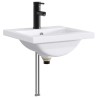 Lavabo de salle de bains Noir Mat 42 x 40 x 16,5 cm métal 633437633437