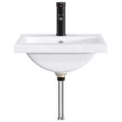 Lavabo de salle de bains Noir Mat 42 x 40 x 16,5 cm métal 633437633437