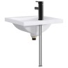 Lavabo de salle de bains Noir Mat 42 x 40 x 16,5 cm métal 633437633437