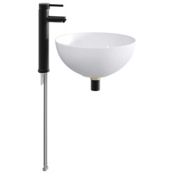 Lavabo de salle de bains Noir Mat 35,5 x 35,5 x 14,5 cm métal 633438633438