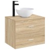 Lavabo de salle de bains Noir Mat 35,5 x 35,5 x 14,5 cm métal 633438633438