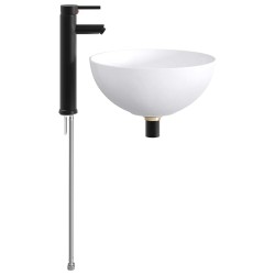 Lavabo de salle de bains Noir Mat 35,5 x 35,5 x 14,5 cm métal 633438633438