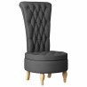 Fauteuil à pantoufle Gris foncé 56,5 x 70 x 110 cm tissu 633439633439