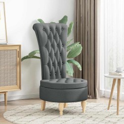 Fauteuil à pantoufle Gris foncé 56,5 x 70 x 110 cm tissu 633439633439