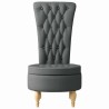Fauteuil à pantoufle Gris foncé 56,5 x 70 x 110 cm tissu 633439633439