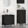 Ensemble de mobilier de salle de bain avec tiroir 2 pcs Noir 633440633440
