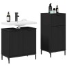 Ensemble de mobilier de salle de bain avec tiroir 2 pcs Noir 633440633440