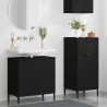 Ensemble de mobilier de salle de bain avec tiroir 2 pcs Noir 633440633440