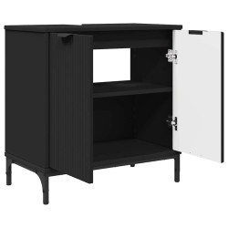 Ensemble de mobilier de salle de bain avec tiroir 2 pcs Noir 633440633440
