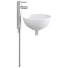 Lavabo de salle de bains Chrome 32 x 32 x 13 cm métal 633443633443