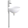 Lavabo de salle de bains Chrome 32 x 32 x 13 cm métal 633443633443