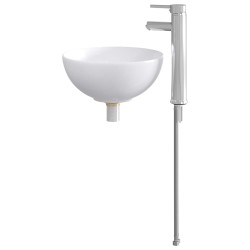 Lavabo de salle de bains Chrome 32 x 32 x 13 cm métal 633443633443