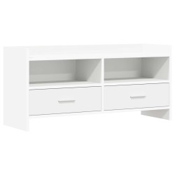 Meuble TV 100 x 33 x 47 cm Blanc Bois d'ingénierie 633444633444
