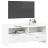 Meuble TV 100 x 33 x 47 cm Blanc Bois d'ingénierie 633444633444