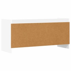 Meuble TV 100 x 33 x 47 cm Blanc Bois d'ingénierie 633444633444