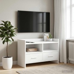 Meuble TV 71,5 x 33 x 47 cm Blanc Bois d'ingénierie 633448633448