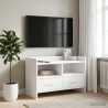 Meuble TV 71,5 x 33 x 47 cm Blanc Bois d'ingénierie 633448633448
